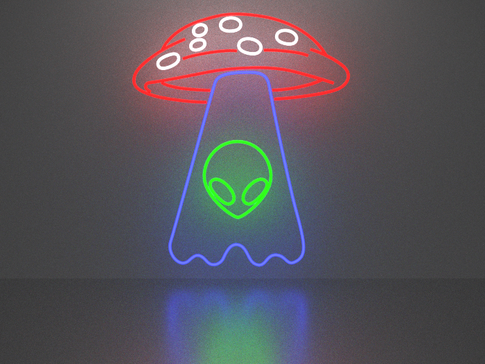 Second Life Marketplace - Alien 17 neon sign Full Permission