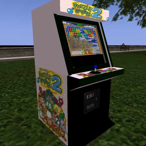 Arcade Sl Second Life Marketplace - Arcade Heaven Playable Puzzle Bobble 2