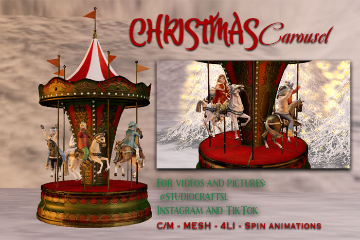 Studio Craft * Christmas Carousel Decor (UnPacker)