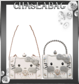 White "Kitty Kisses" Handbag