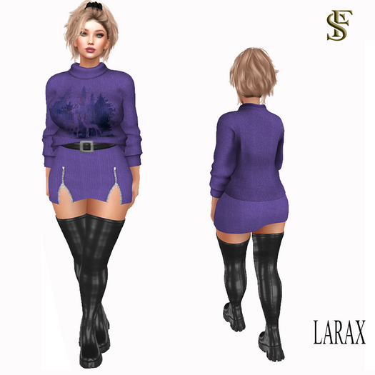::SF:: Purple winter outfit Larax