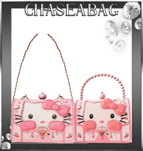 Pink"Kitty Kisses" Hand Bag