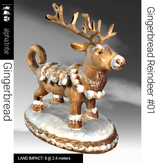 a.tribe::: [Gingerbread] Gingerbread Reindeer 01 LI 8