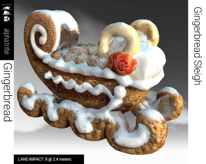 a.tribe::: [Gingerbread] Gingerbread Sleigh LI 8