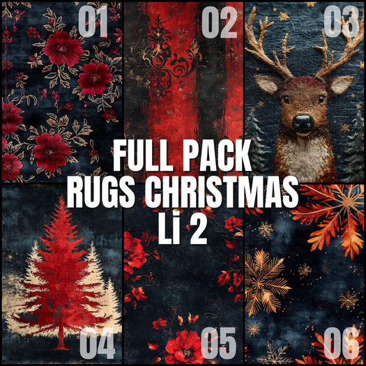 Victorian Style. RUG. Christmas  FULL PACK  (add)