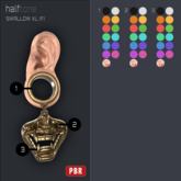 [HT] - E0009 Swallow Earrings XL (F)