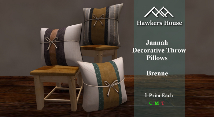 *HH* Jennah Decorative Throw Pillow Brenne
