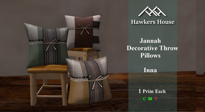 *HH* Jennah Decorative Throw Pillow Inna