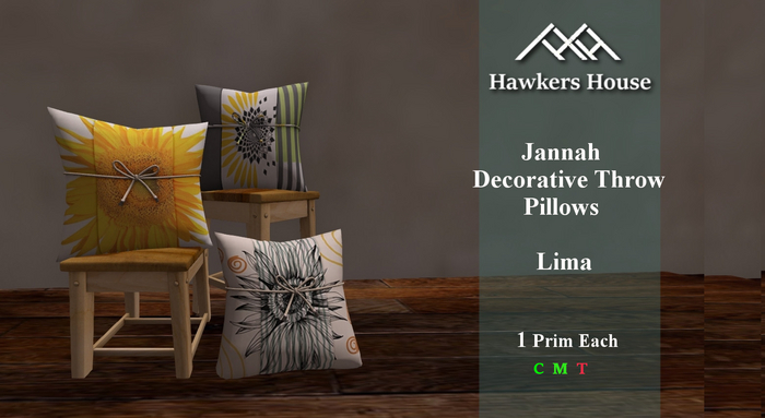 *HH* Jennah Decorative Throw Pillow Lima