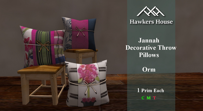 *HH* Jennah Decorative Throw Pillow Orm