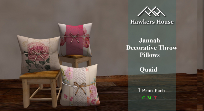 *HH* Jennah Decorative Throw Pillow Quaid