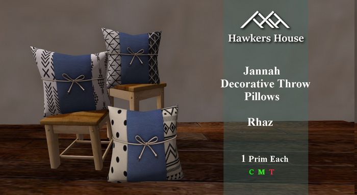*HH* Jennah Decorative Throw Pillow Rhaz
