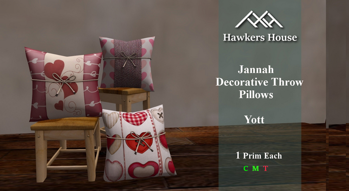 *HH* Jennah Decorative Throw Pillow Yott