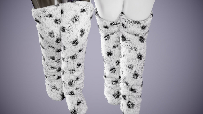 Panda Furry Socks FATPACK