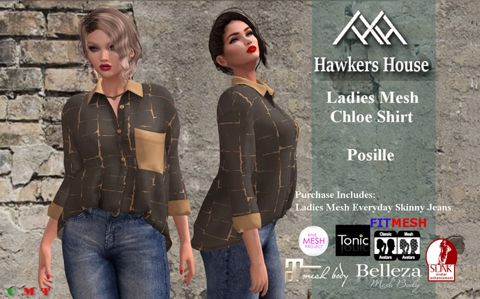 *HH* Ladies Mesh Chloe Shirt Posille