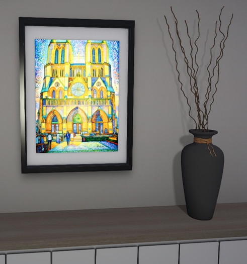 Notre Dame Painting, Paris