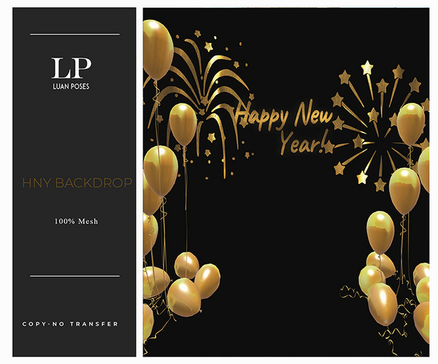Luan Poses HNY Backdrop