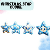 "MB" Christmas star cookies