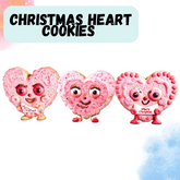"MB" Christmas heart cookies