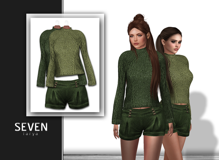 SEVEN - FARYA mesh OUTFIT (green)
