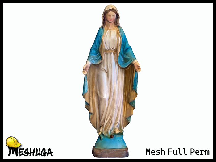 Meshuga Christmas Virgin Mary Statue  FULL PERM MESH 