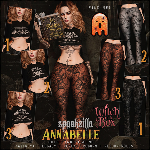 [Witch In A Box] Annabelle Shirt and Legging FATPACK