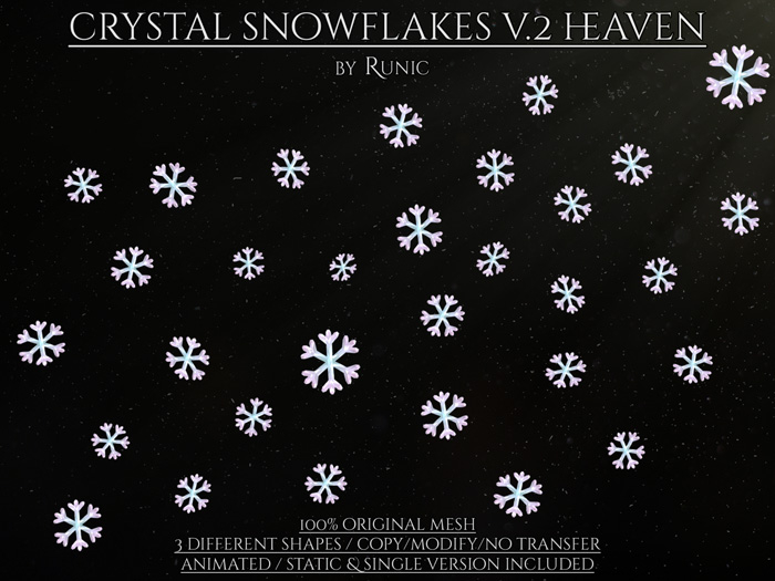 .: Runic :. Crystal Snowflakes v.2 Heaven