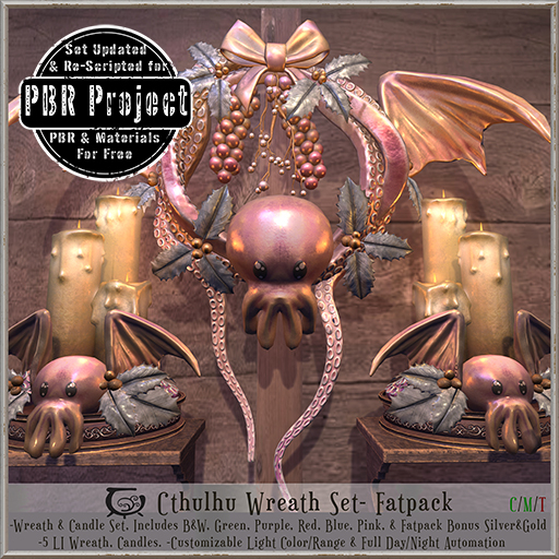 [CC] HPL Critters- Cthulhu Holiday Wreath Set- Fatpack