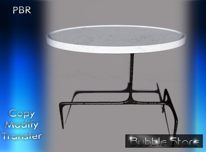 Bubble - Oval Side Table MESH FULL PERM PBR
