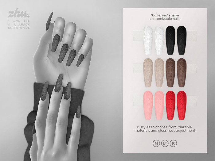zhu. Sweater mesh nails DEMO