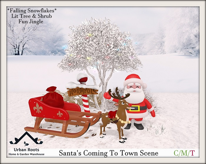 Second Life Marketplace - UR Santa's Coming To Town Scene