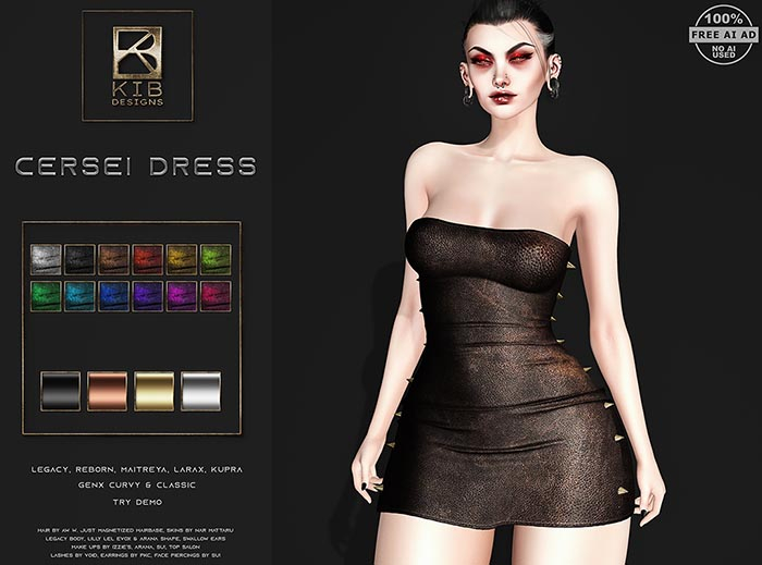 KiB Designs - Cersei Dress [FATPACK]