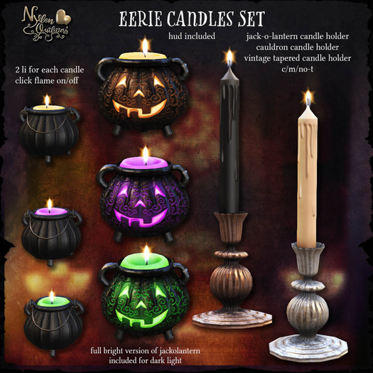 (NO) Witch's Harvest - Eerie Candles Set