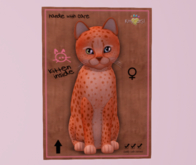 Female Breedable Cat KittyCatS Cheetah! - Tangerine No. 2