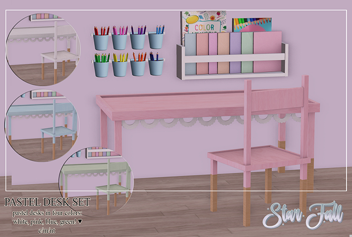 {Starfall} - Pastel Desk Set