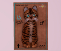 Male breedable cat KittyCatS Toyger - Caramel New Born Kitten