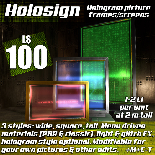 :Frio's: Holosign Picture Frames [PBR/BP]