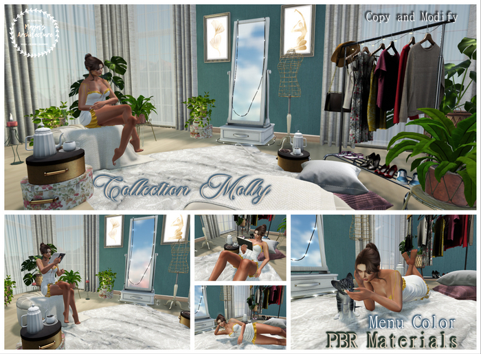 Mirror \ Vanity \ Pouf \ Plants | Rug[PG Version]