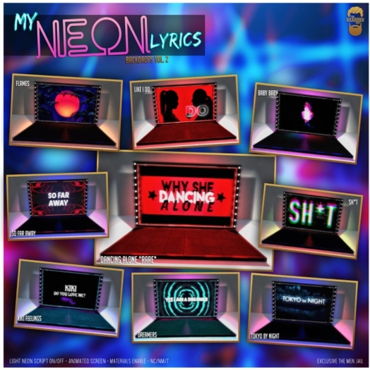 *Tokyo By Night* Backdrop  - The Bearded Guy RARE