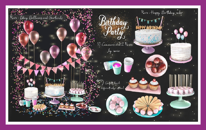 ionic : Bday Balloons & Garlands - RARE