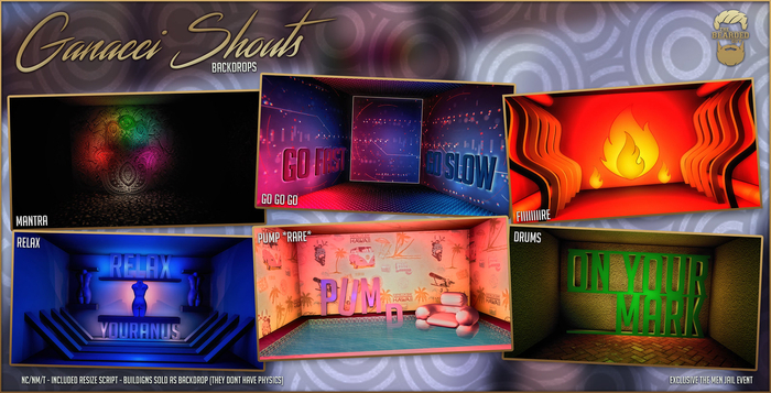 Pump *RARE* - Ganacci Shouts Backdrops - The Bearded Guy