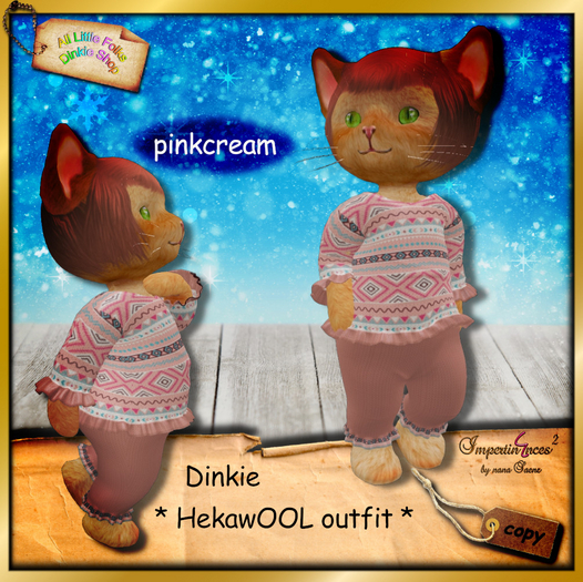 ALF Dinkie *  HekawOOL pinkcream