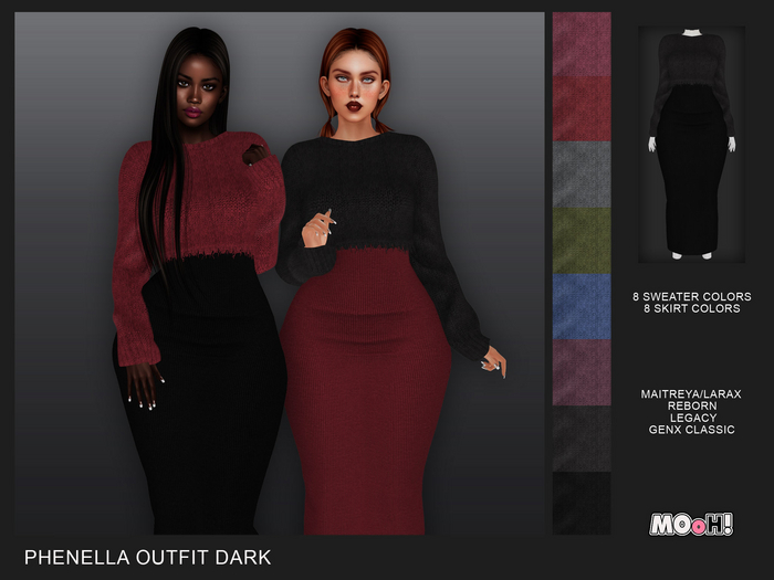 MOoH! Demo Phenella outfit dark (Add)