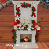 White Fireplace-red-gold BOXED