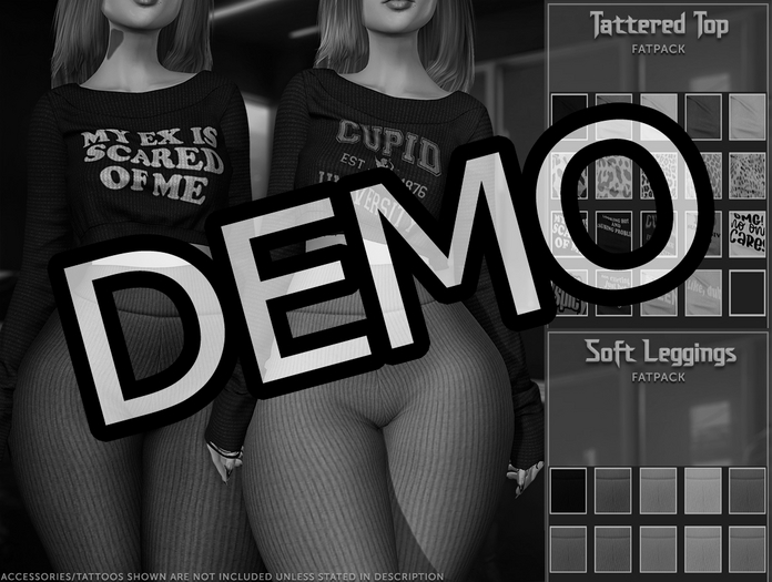 Minx - Tattered Top & Soft Leggings DEMO (add me)