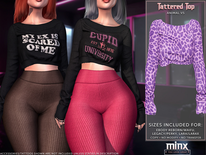 Minx - Tattered Top - Animal v5 (add me)