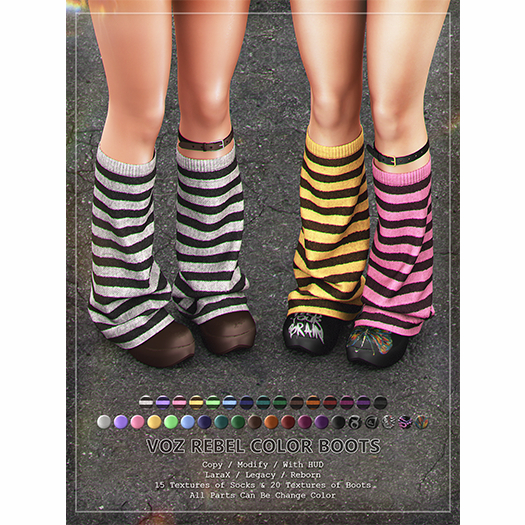 [VOZ] Rebel Color Boots (Fatpack)