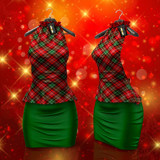 Christmas Tartan Mei Dress Maitreya