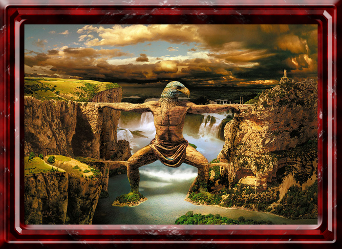The EagleBridge Artwork framed