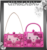 Dark Pinlk"Kitty Kisses" Handbag